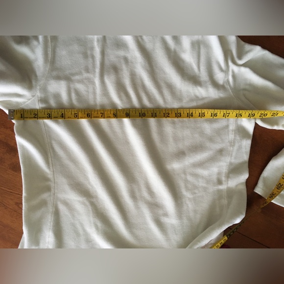 Snow-white thin fleece long-sleeve top - Picture 4 of 5